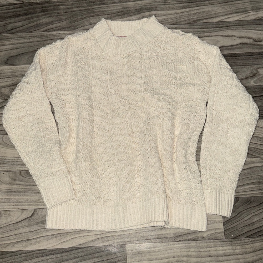 Cozy Neutral Textured Chenille Sweater
